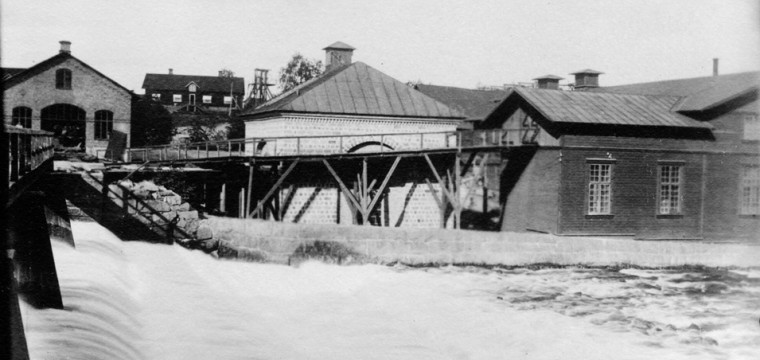 13, Grafitverket till höger på bilden, foto från omkring 1900