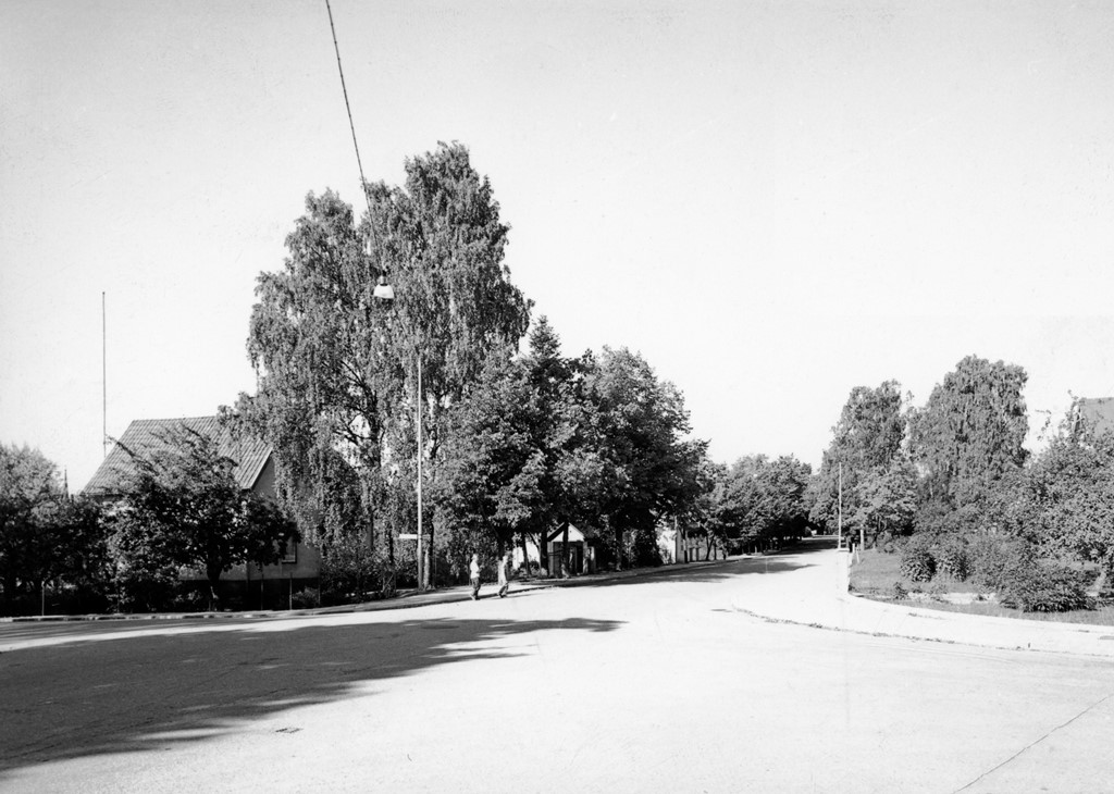  Byxkröken mot Dalavägen norrut, tidigt 60-tal