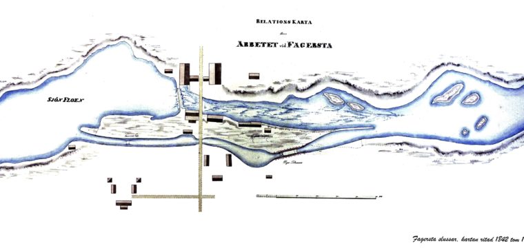 1860-talet Fagersta sluss efter ombyggnad