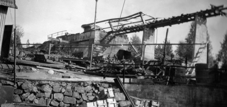 Efter branden i Stortägtverket, år 1953 3