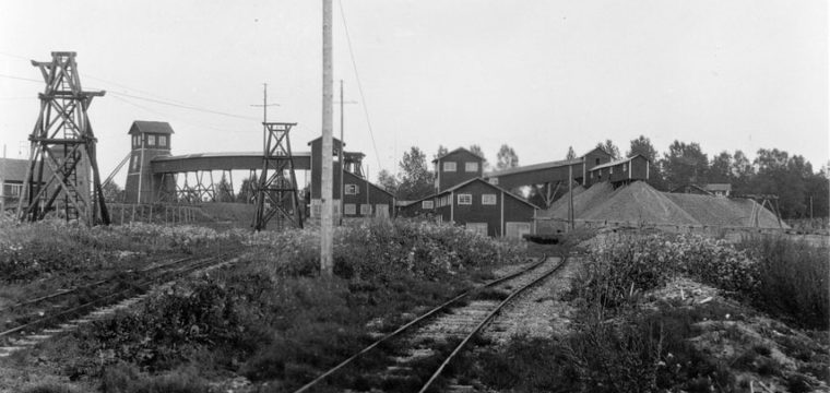 Rällingsbergs gruva och anrikningsverk, ca 1930