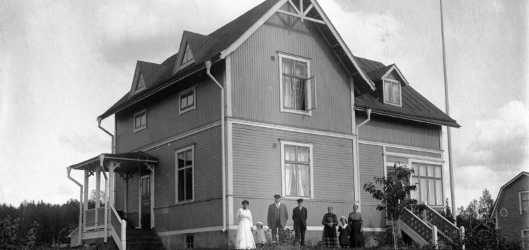Dalavägen 34, Walfrid Gutkes hus, foto 1920