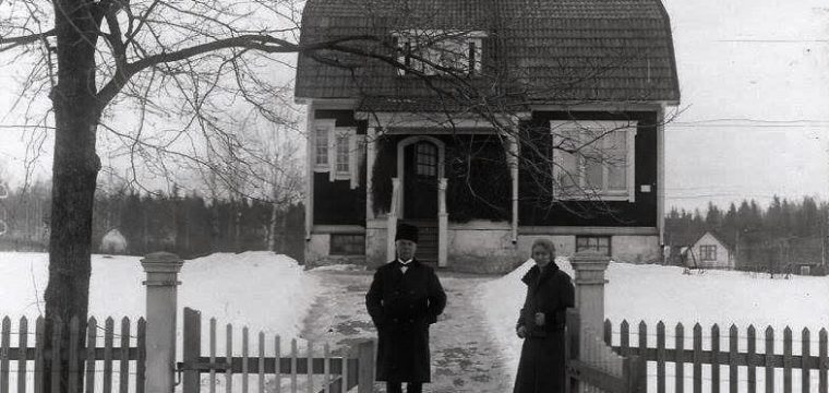 Dalavägen 38, Helga och August Erikssons hus, foto 1928