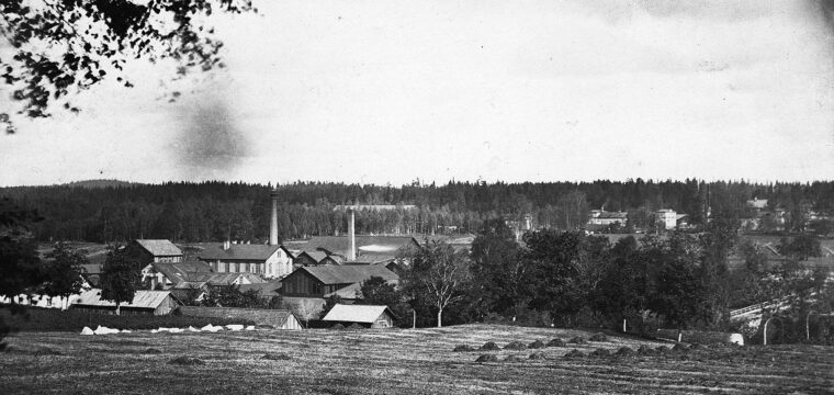 Fagersta Bruk ca 1890, foto Gustaf Ahlström