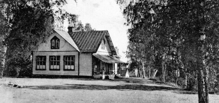 Klings affär år 1936 är idag ett bostadshus åt familjen Strandberg
