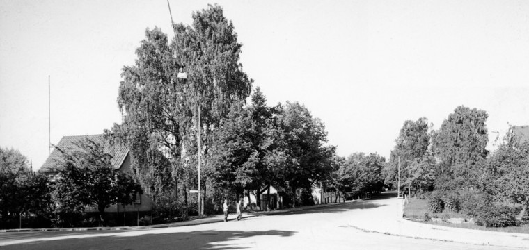 1, Byxkröken mot Dalavägen norrut, tidigt 60-tal