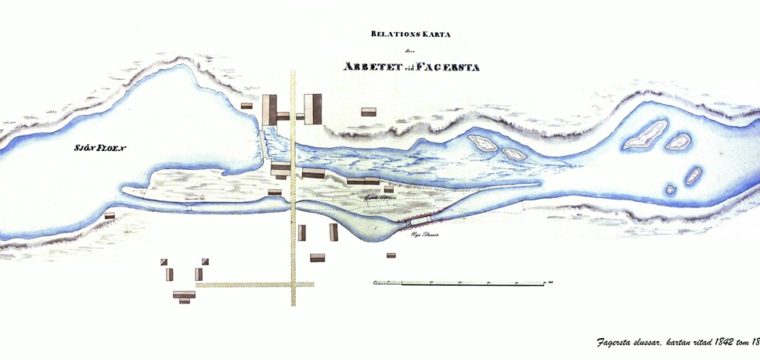 22, 1850-talet Fagersta sluss efter ombyggnad