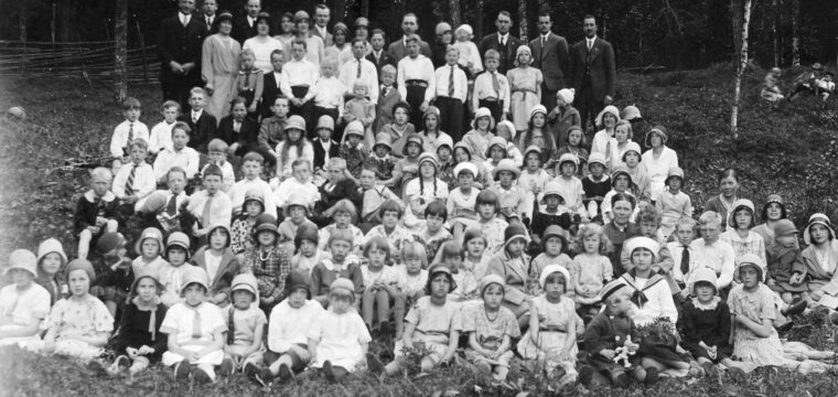 Söndagsskolfest efter Linjan omkring 1929