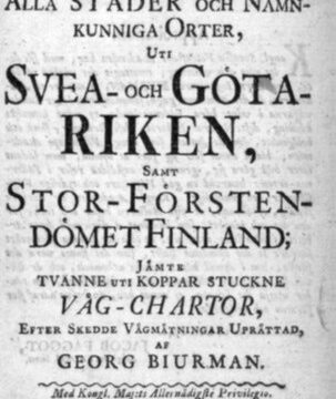 Vägvisaren uti Svea och Göta riken från 1768