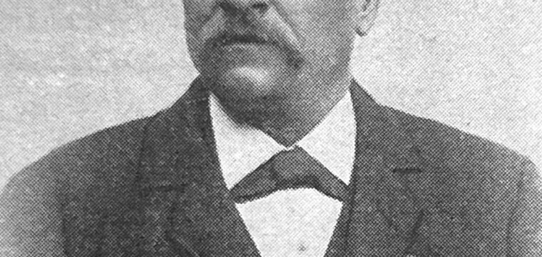 Walfrid Gutke år 1905 då han erhöll Jernkontorets förtjänstmedalj för flit och skicklighet i bergsmannayrket.